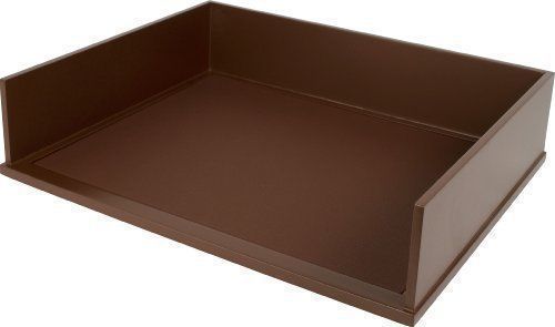 Victor Mocha Brown Collection Letter Tray - Solid Wood Construction