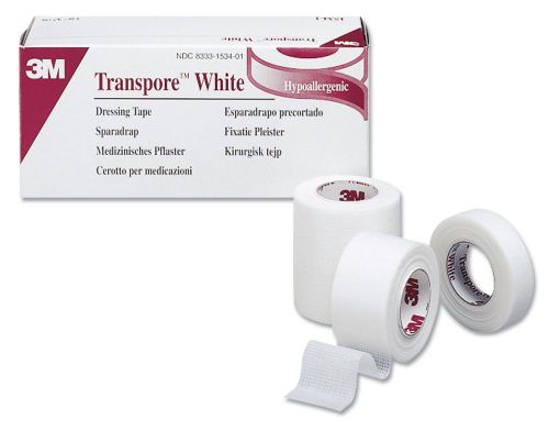 3m transpore white tape 2&#034; x 10 yds - 6 rolls/box for sale
