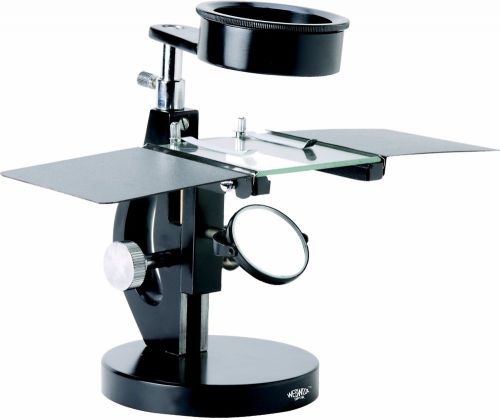 Brass student stereo microscope with 75mm dia special bull eye lens for sale