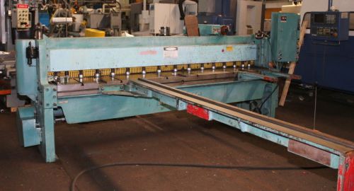 1983 wysong 10&#039; x 14 ga  model 1410 mechanical squaring shear w/ fopbg for sale