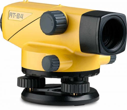 Topcon AT-B4 Automatic 24X Auto Level Surveying (60909) 2nd day Air! Plus Tripod