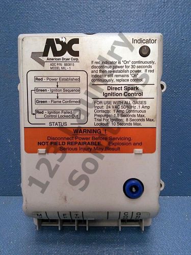 ADC Stack Dryer Direct Spark Ignition Control DSI Module 24V 880815 Used