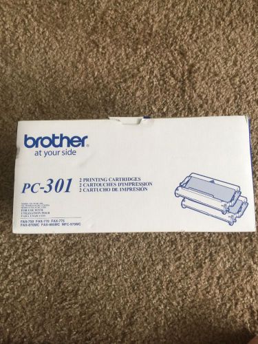 VALUE 2 PACK GENUINE BROTHER PC301 CARTRIDGES