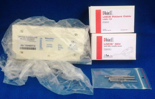 Welch Allyn Masimo Set Battery Pack  LNC-10 Patient Cable - LNCS DCI SpO2 Sensor