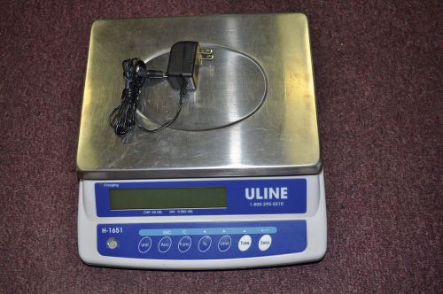 Uline Easy Count Scale H-1651 60 lbs. x .002 lb Rechargable Battery w/ Adapter