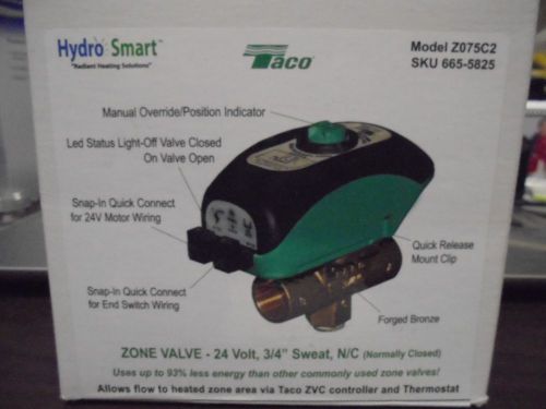 Taco e-smart Z075C2-1 Zone Sentry 3/4&#034; 2-way Sweat BRAND NEW