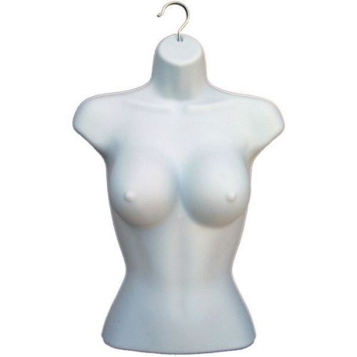 MN-010 2 PC WHITE Busty Ladies Plastic Hanging Injection Mold Form