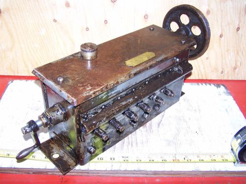 Old MADISON KIPP 6-Feed Steam Prairie Tractor Hit Miss Gas Engine Oiler NICE!!