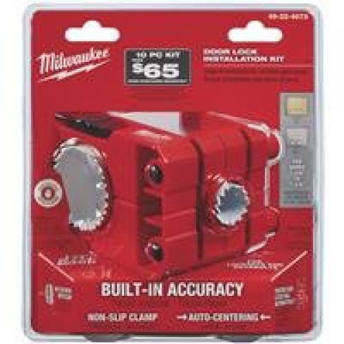 Milwaukee 49-22-4073 Hole Saw - Door Lock Kit with Installation Guide