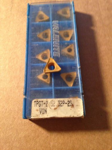 TPGT-2.52.52P-2S Valenite Insert Grade V1N 10pcs