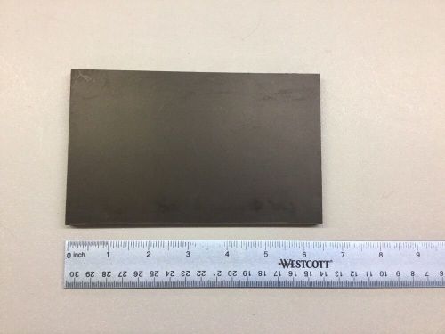 Black abs machinable plastic sheet 5/16&#034; x 4&#034; x 6.5&#034; matt finish for sale