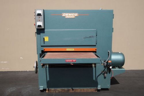 43&#034; cemco double head wide belt sander (woodworking machinery) for sale