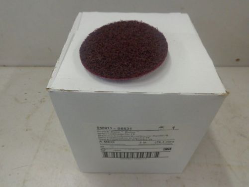 NOS 3M 3&#034; DIA ALUMINUM OXIDE QUICK CHANGE DISC TYPE R A-MED QTY 25    STK 7398