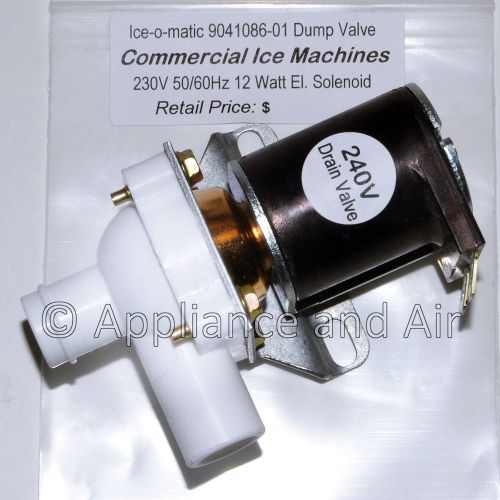 Ice-o-matic 9041105-02 water solenoid purge / dump valve 240v ships today for sale