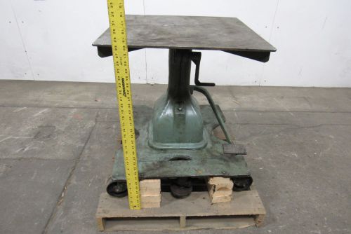 Midwest Tool&amp;Engineering Co. Antique Vintage 1930&#039;S Hydraulic Elevating Table