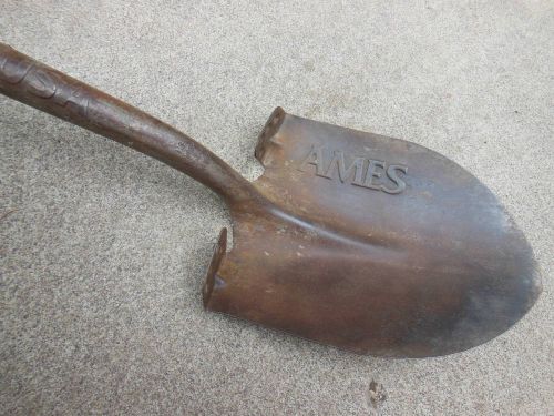 Vtg ames usa tempered shovel head - old embossed marking - tool jeep off-road for sale