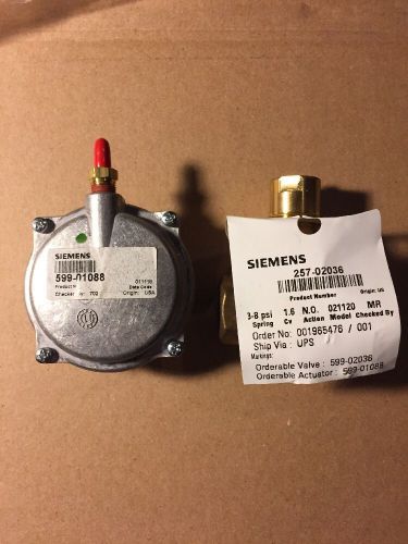 Siemens 599-02036 &amp; 599-01088 Valve/actuator