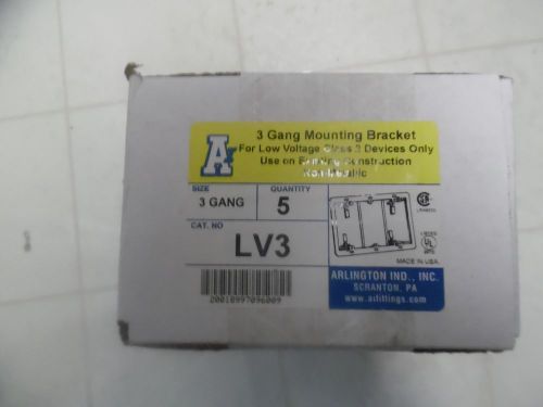 Arlington Model LV3 Triple Gang Low Voltage Mounting Bracket