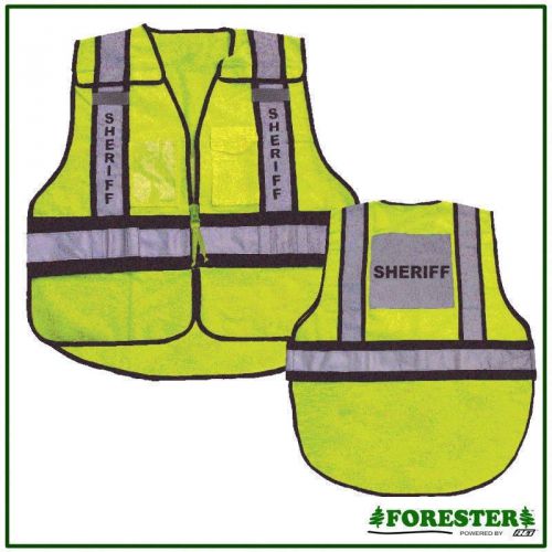 Safety vests for sheriffs,5 point tear away,meets ansi/isea 207 2006 standards for sale