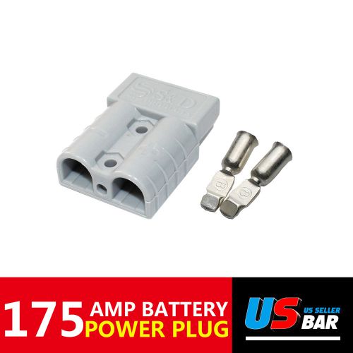 Battery power connector plug style forklift boat marine 175a 600v gray housing for sale