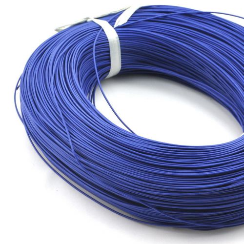 20m / 65.6ft blue ul-1007 22awg hook-up wire, cable. for sale