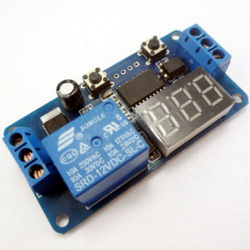 Dc 12v led display digital delay timer control switch module plc automation cr for sale