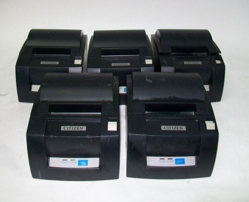 Lot of 5 CITIZEN CT-S310A Receipt Printers - PARTS