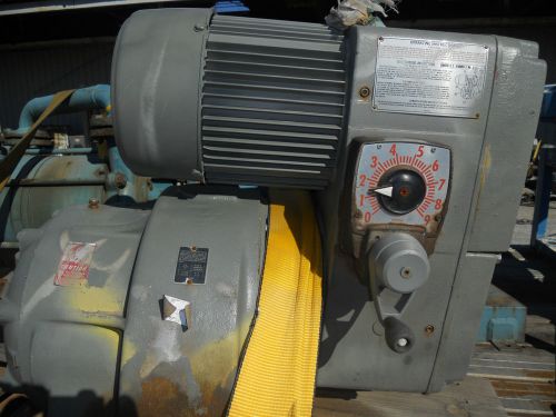 US MOTORS VARIDRIVE 5HP 71-1 RATIO 15-184T-41GM  -LOW HRS  5/30 RPM SPEED RANGE