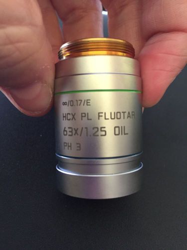 Leica HCX PL FLUOTAR 63x/1.25 Oil PH 3 Microscope Objective