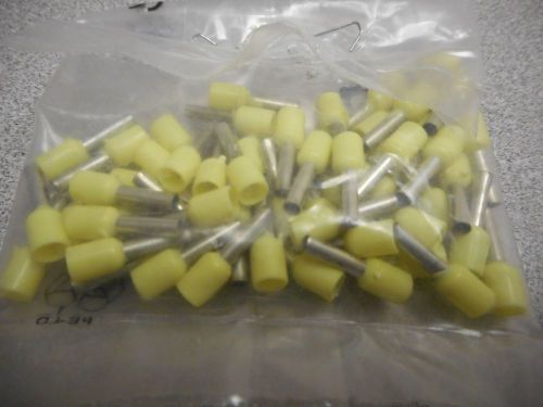 Telemecanique dz5ce020 ferrule end cable, 053710, 14awg, yellow (lot of 40)) for sale
