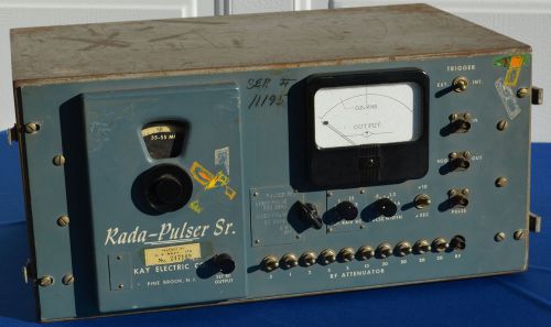 Pulsed carrier generator kay electric co rada pulser sr, powers up!!     (#959) for sale
