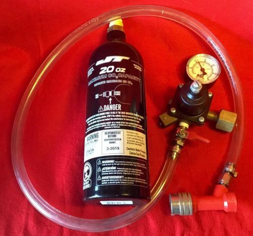 Jt 20 0z. co2 tank and foxx equipment company regulator for beer keg tapper! for sale