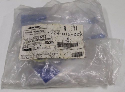 Set of (4) Maytag Valve Repair Short Diaphragm Kit 10mm 24001231