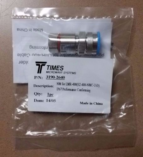 Times microwave - ez-400-nmc-2-d - ez n male clamp for times lmr400 (3190-2640) for sale