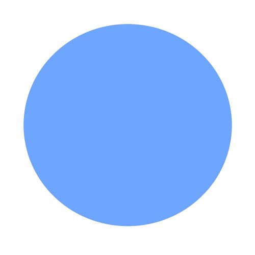3/4&#034; Diameter Sky Blue Circle Labels (500 per Roll)