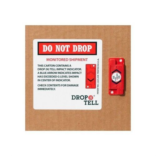 &#034;Drop-N-Tell Indicator, 5G, Red, 25/Case&#034;