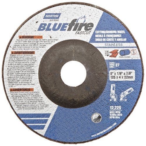 Norton abrasives - st. gobain norton blue fire plus fast cut depressed center for sale