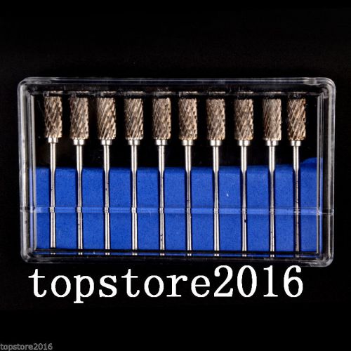 10pcs dental lab polisher drills assorted tungsten steel carbide burs a06 2.35mm for sale