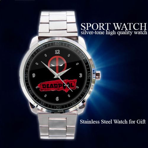 Deadpool logo movie poster sport metal watch for sale
