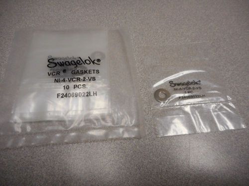 SWAGELOK NI-4-VCR-2-VS VCR FACE SEAL FITTING 1/4IN NI INPLATED GASKET (LOT OF 10
