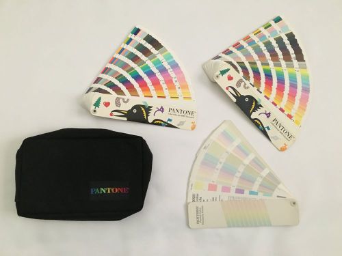Pantone Color Selectors 1000 Uncoated 1993-94, 1991-92, &amp; Pastel 1990-91 &amp; Case