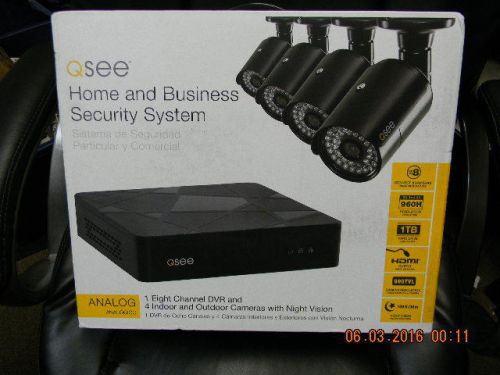 Q-SEE 8-Channel 960H 1TB Surveillance System with (4) 900TVL Camera,QT598-4V6-1