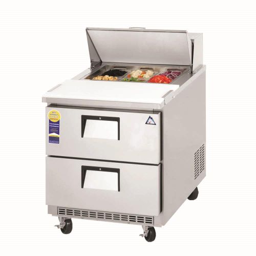 New everest refrigeration epbnr1-d2 drawered sandwich prep table for sale