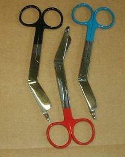 3 Lister Bandage Nurse Scissors 5.5&#034; Color Handles