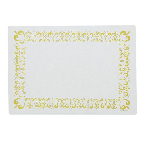 Royal Gold Border Design Placemats, Pack of 1000, PM6000