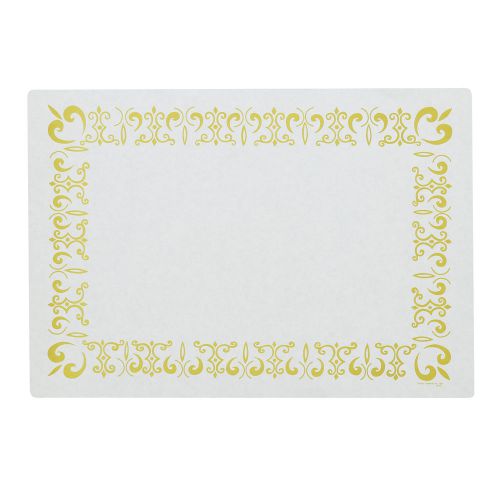 Royal Gold Border Design Placemats, Pack of 1000, PM6000