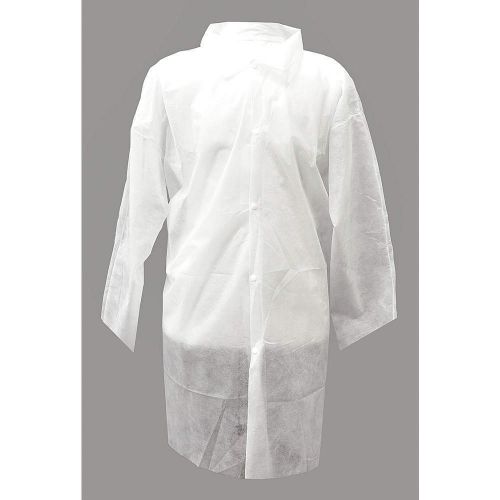 Action chemical a-wlc-xl disp. lab coat, xl, polypropylene, pk30, free ship,@11c for sale