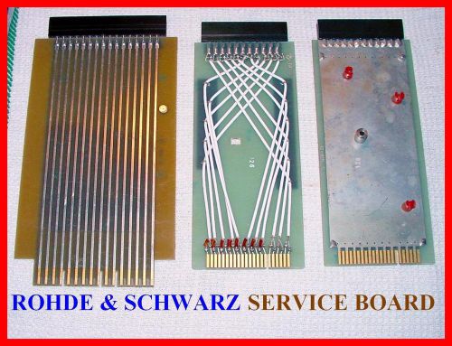 3x ROHDE &amp; SCHWARZ SERVICE EXTENDER TEST CARD BOARD / HEWLETT PACKARD AGILENT HP