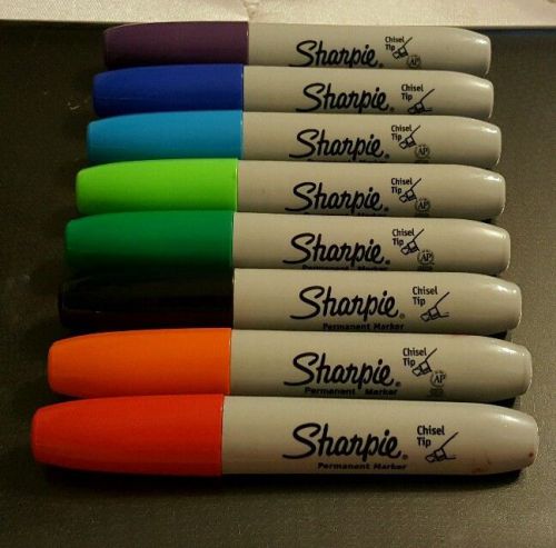 8 Chisel Tip Thick Sharpies