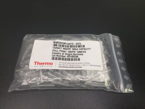 Thermo Scientific Target Insert 300uL Pull Point National C4010-627L Glass LOT